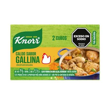 CALDO KNORR GALLINA X2.